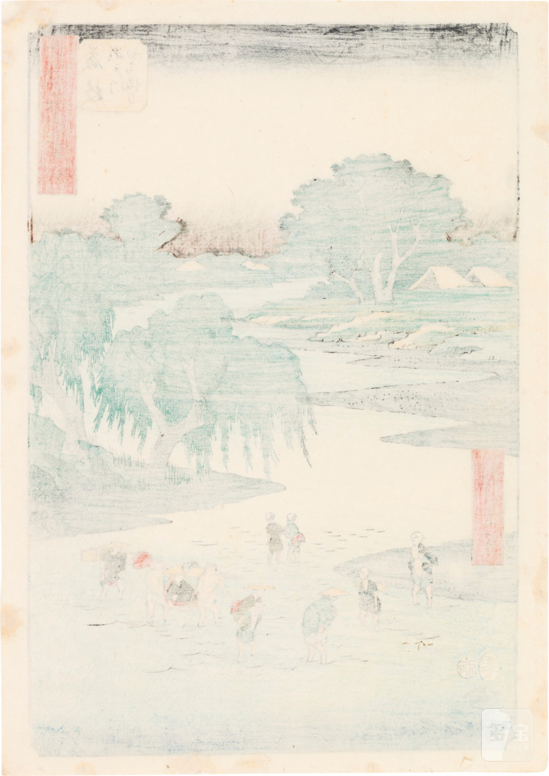 Utagawa Hiroshige (1797-1858) | The complete set of Famous Sights of the Fifty-three Stations (Gojusan tsugi meisho zue), also known as the Vertical Tokaido | Edo period, 19th century - 图46